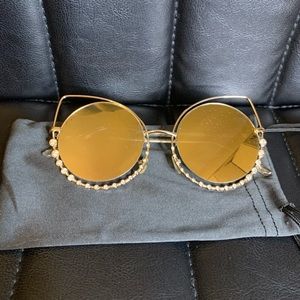Silver Cat Eye Glasses